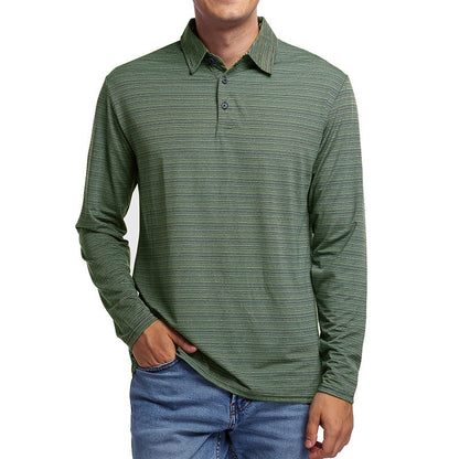 Herren Polo-Shirt Langarm Modern Sportlich