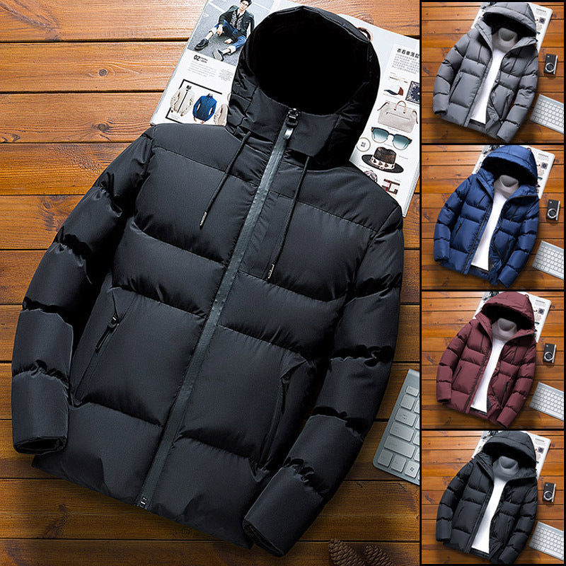 Herren Outdoor-Jacke Isoliert Wasserdicht Abnehmbare Kapuze - BerlinGlamour