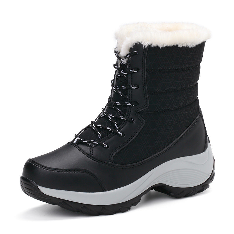 Warme Schneestiefel Damen Gefüttert Winterstiefel Heidi Style