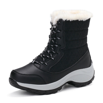 Warme Schneestiefel Damen Gefüttert Winterstiefel Heidi Style