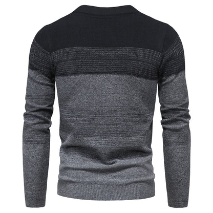 Herren Strickjacke Modern mit Reißverschluss Farbverlauf