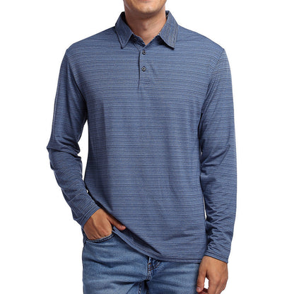 Herren Polo-Shirt Langarm Modern Sportlich