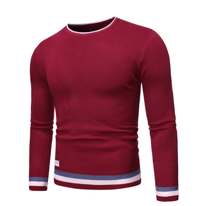 Herren Pullover Feinstrick Marineblau Modern