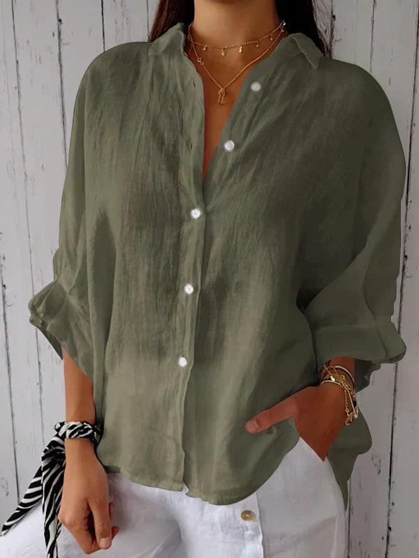 Elegante Damenbluse mit Knöpfen Zeitlos