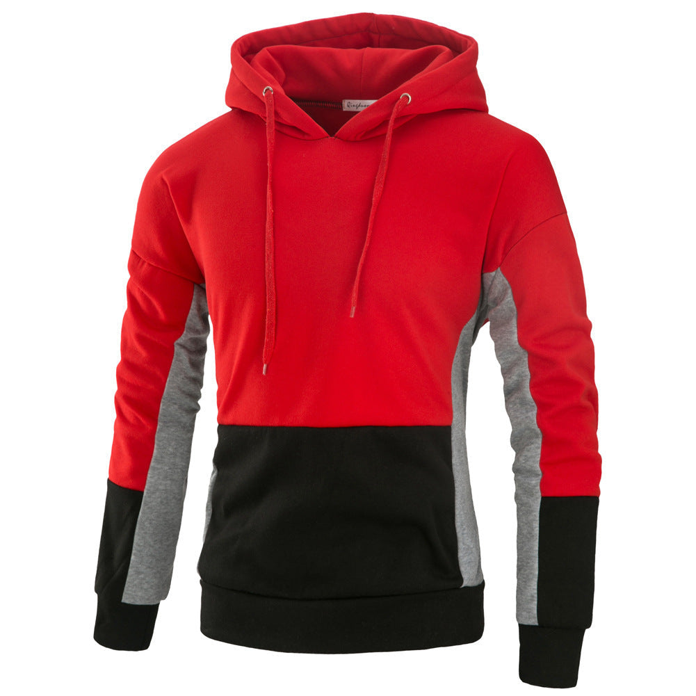 Herren Kapuzenpullover Modern Farbblock Design Sportlich - BerlinGlamour