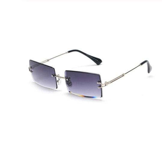 Modische Retro Sonnenbrille Rechteckig Damen
