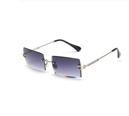 Modische Retro Sonnenbrille Rechteckig Damen