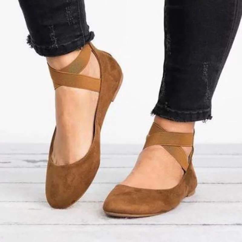 Damen Ballerinas Weich Elastisch Komfort Schuhe - BerlinGlamour