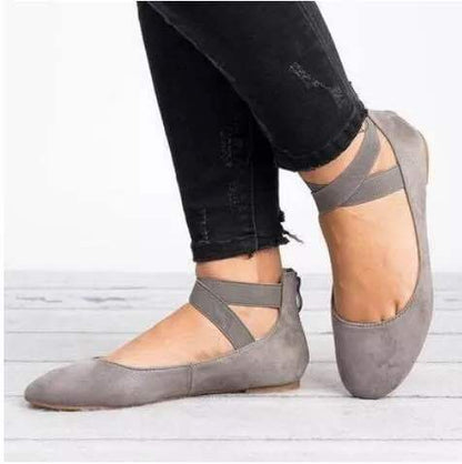Damen Ballerinas Weich Elastisch Komfort Schuhe
