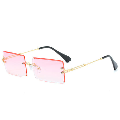Modische Retro Sonnenbrille Rechteckig Damen