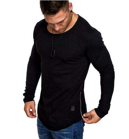 Herren Slim-Fit T-Shirt Langarm Moderner Schnitt - BerlinGlamour