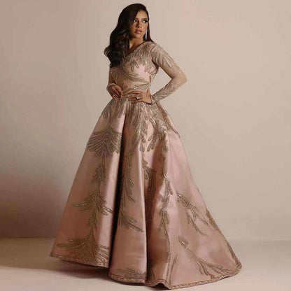 Damen Abendkleid Glamourös Pailletten V-Ausschnitt Elegant