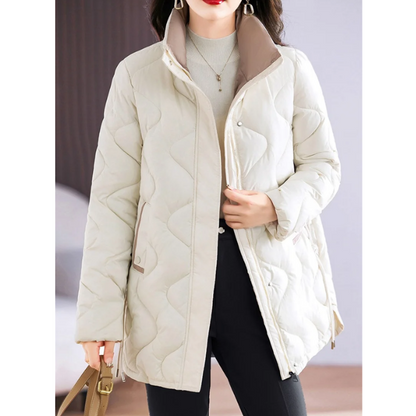Damen Winterjacke Langärmelig Warm Freizeit