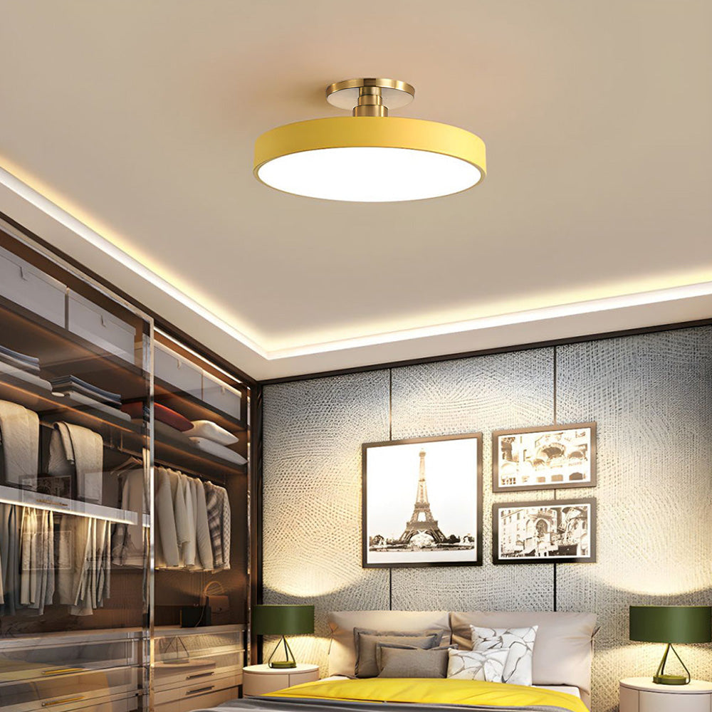 LED Deckenleuchte Modern Gold Mit Dimmfunktion