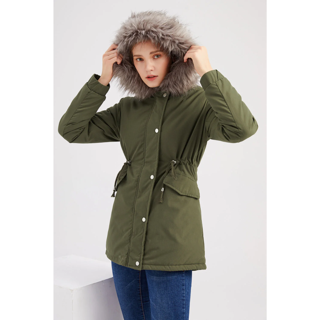 Damen Winterjacke Warm Langärmlig Waterproof - BerlinGlamour
