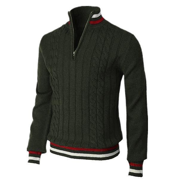 Herren Pullover Eleganter Kragen Schlank Modern