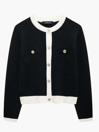 Strickjacke Damen Knopfleiste Modern