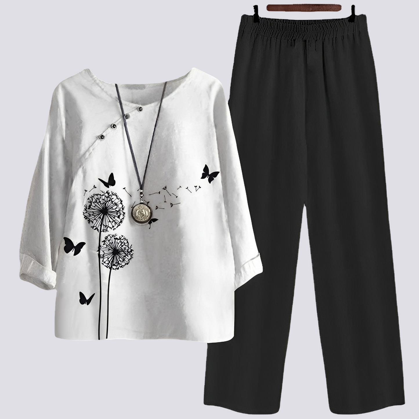 Damen Set mit Print Bequem Stilvoll