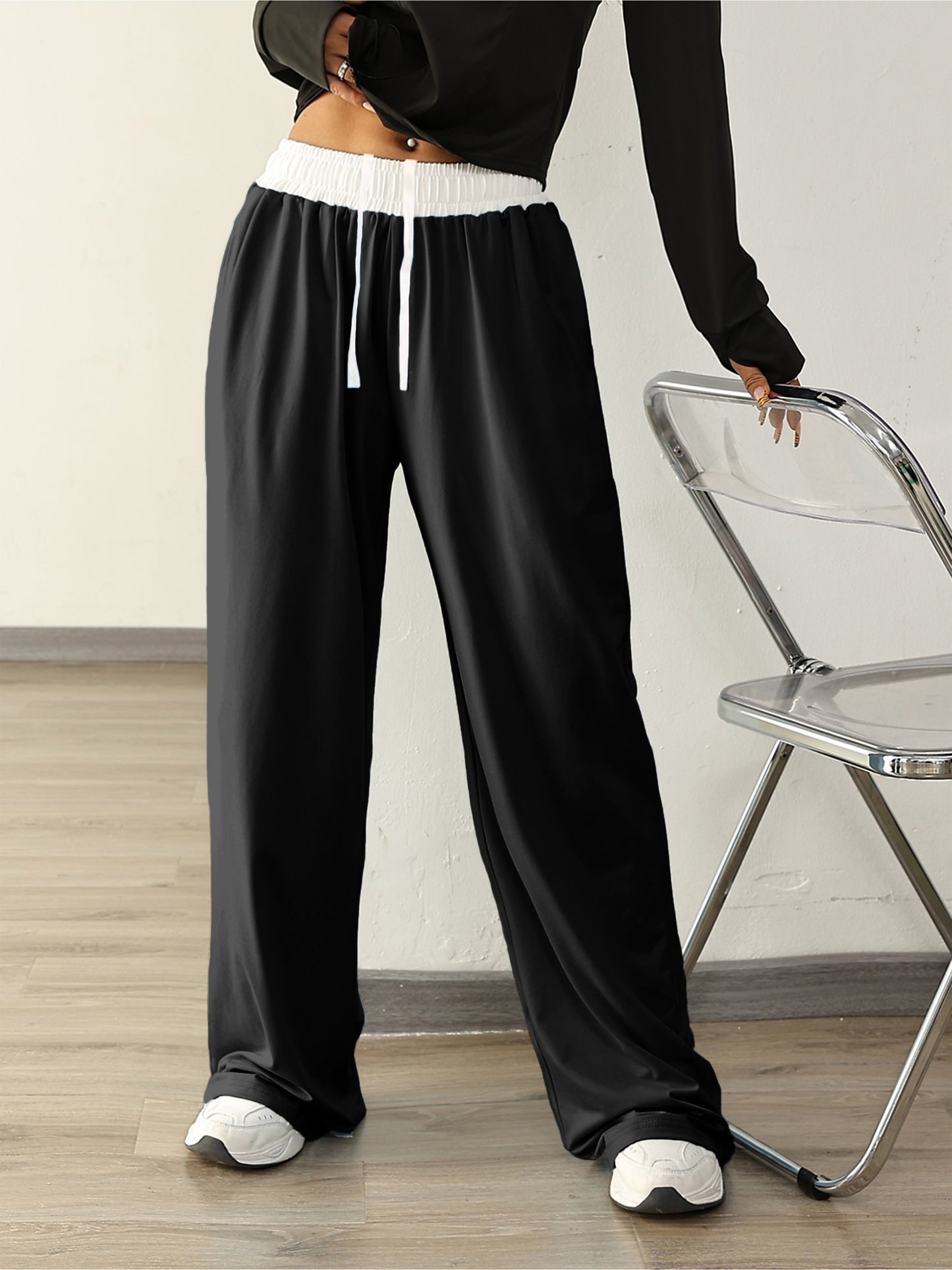 Trainingshose Damen Stretchig Mit Taschen Farbenfroh
