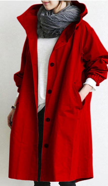 Leichte Damenwindjacke Outdoor Verstellbar Wasserabweisend