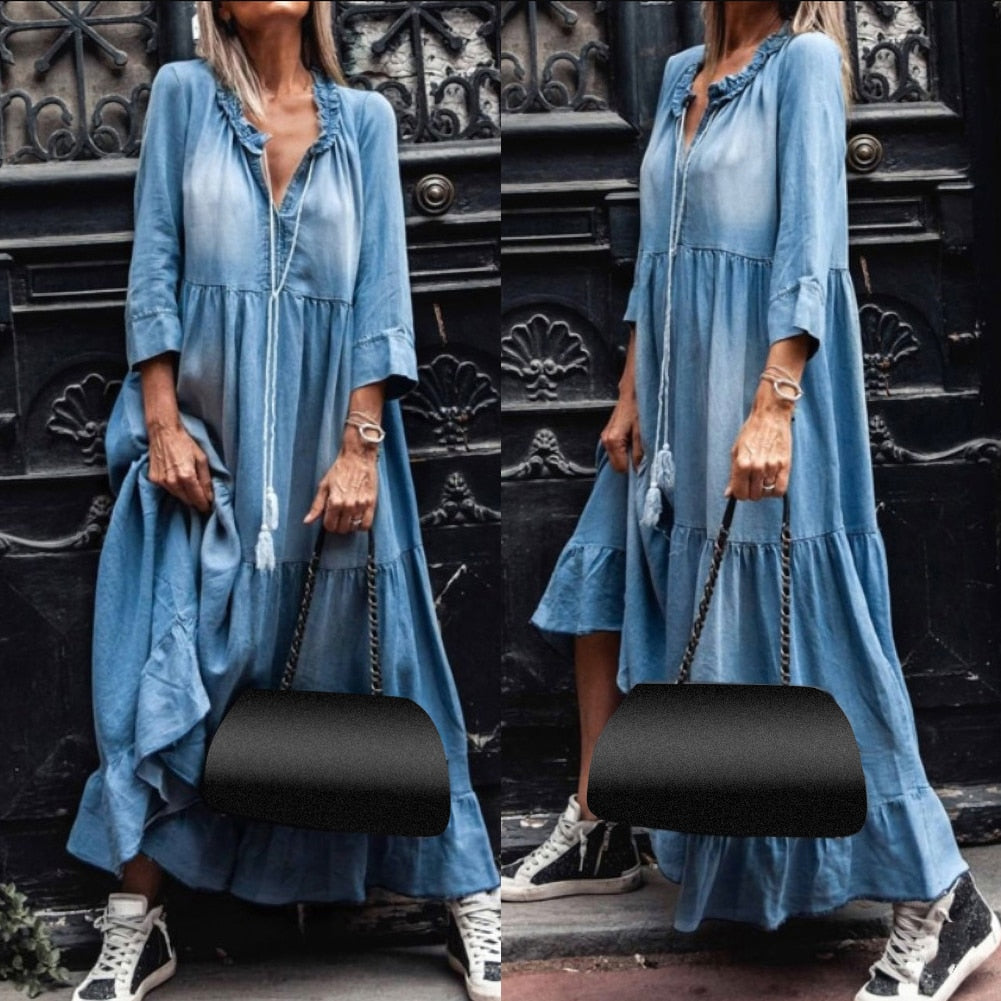 Boho-Kleid von BerlinGlamour: Langes, lässiges Kleid