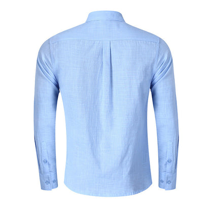 Herren Langarmhemd Kariert Elegantes Design
