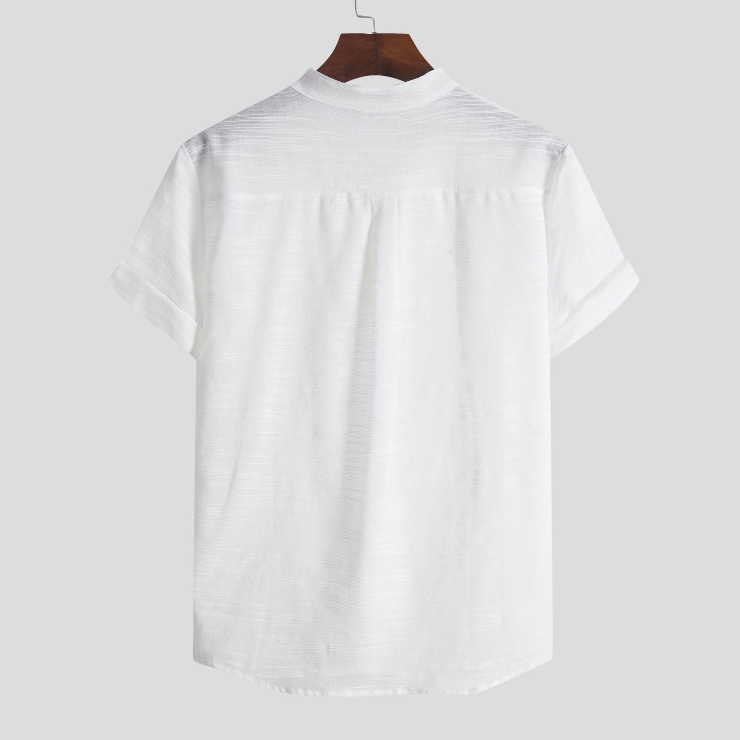 Herren Kurzarmhemd Henley Ausschnitt atmungsaktiv