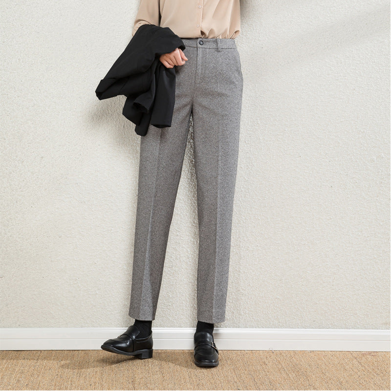 Damen Stoffhose Karo Elegant Mit Hochwertigem Stoff