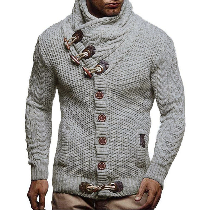Herren Strickjacke Asymmetrisch Modern Trendig