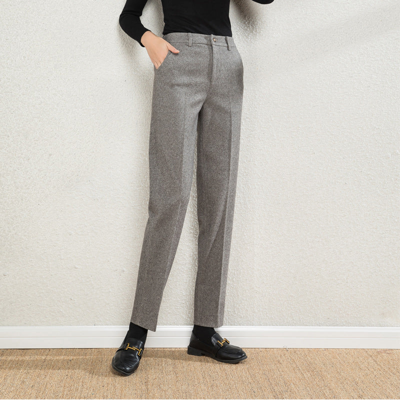 Damen Stoffhose Karo Elegant Mit Hochwertigem Stoff - BerlinGlamour