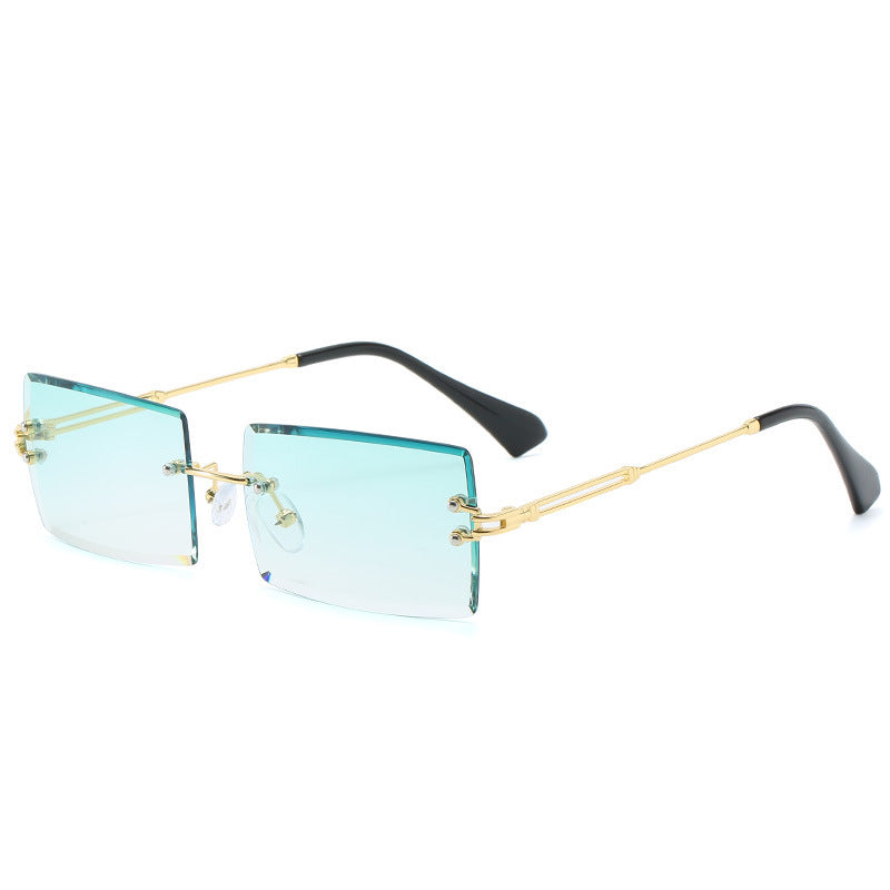 Modische Retro Sonnenbrille Rechteckig Damen