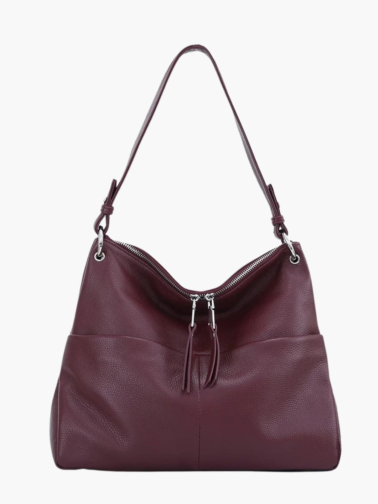 Ledertasche Hobo Umhängetasche Weich Leder Damen - BerlinGlamour