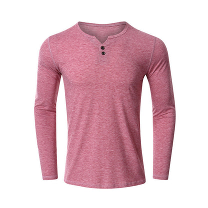 Herren Langarm-Shirt mit Knöpfen Trendig Modern Berlin