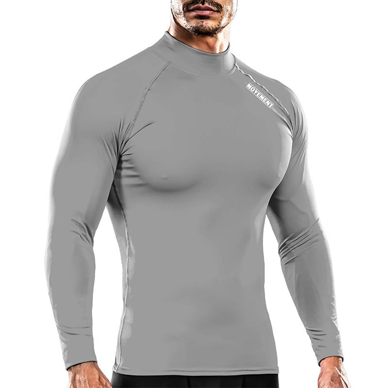 Herren Sportoberteil Langarm Funktionsshirt Modern