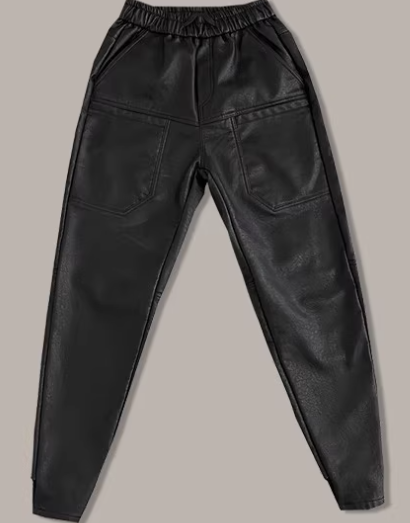 Lederhose Modern Stilvoll Schwarz
