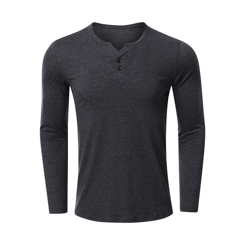 Herren Langarm-Shirt mit Knöpfen Trendig Modern Berlin