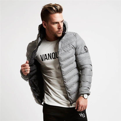 Herren Daunenjacke Leicht Wasserabweisend