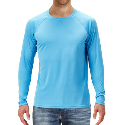 Herren Langarmshirt Atmungsaktiv Raglan Ärmel Modern