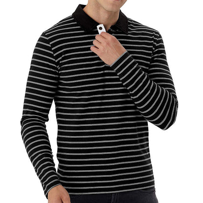 Herren Polohemd Streifenmuster Modern Berlin Style