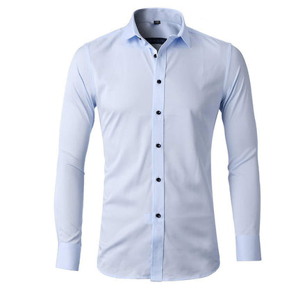 Herren Langarmhemd Slim Fit Elegant Modern