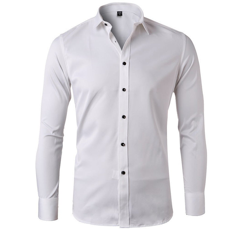 Herren Langarmhemd Slim Fit Elegant Modern