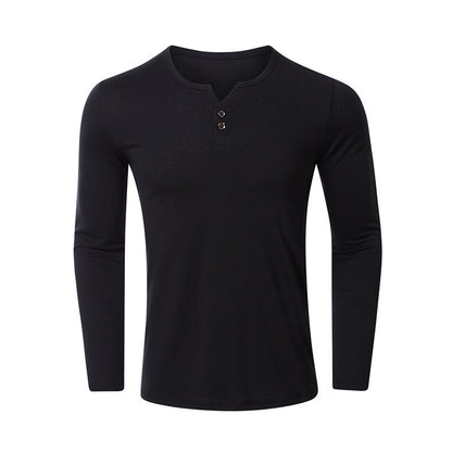Herren Langarm-Shirt mit Knöpfen Trendig Modern Berlin