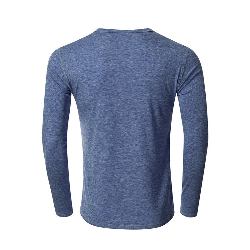 Herren Langarm-Shirt mit Knöpfen Trendig Modern Berlin