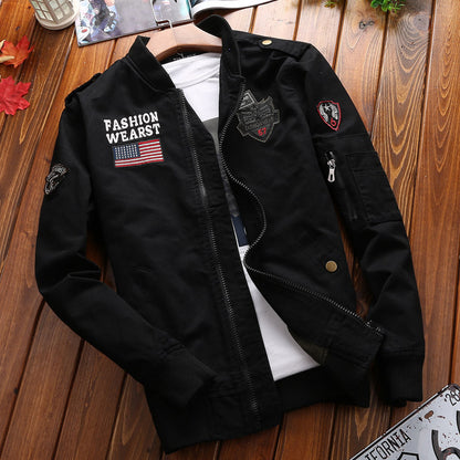 Herren Bomberjacke Modern mit Stickerei Berlin Style