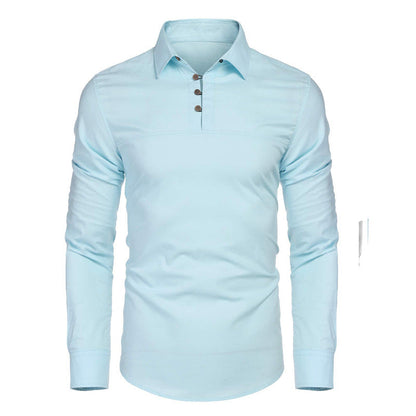Herren Poloshirt Langarm Modern Elegantes Design