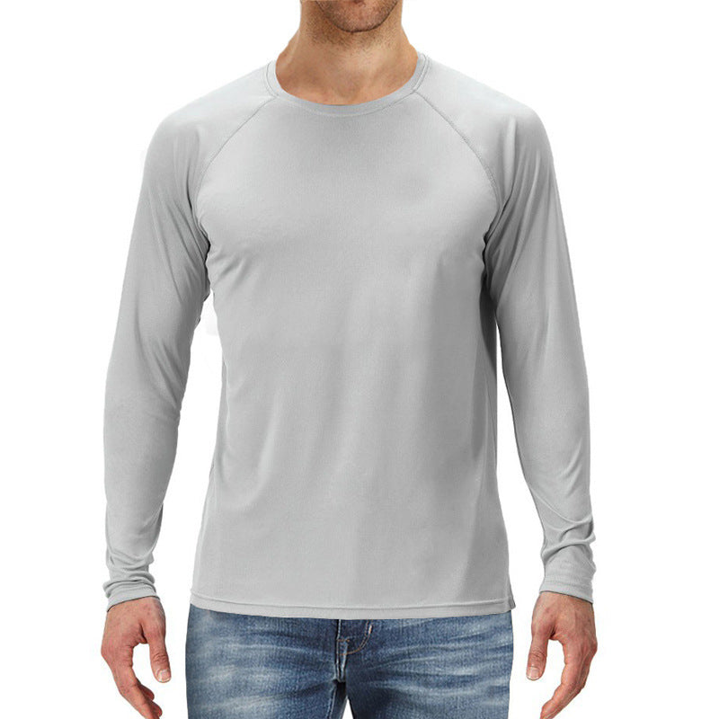 Herren Langarmshirt Atmungsaktiv Funktionsshirt Sportlich - BerlinGlamour