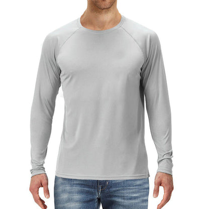 Herren Langarmshirt Atmungsaktiv Raglan Ärmel Modern - BerlinGlamour
