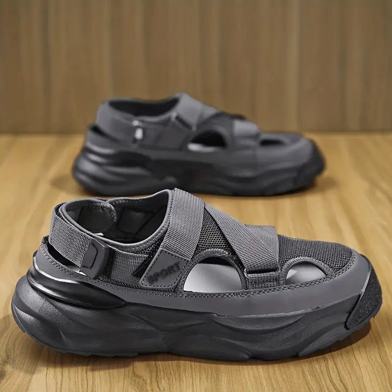Herren Sandalen Atmungsaktiv Mesh Slip-On Schuhe