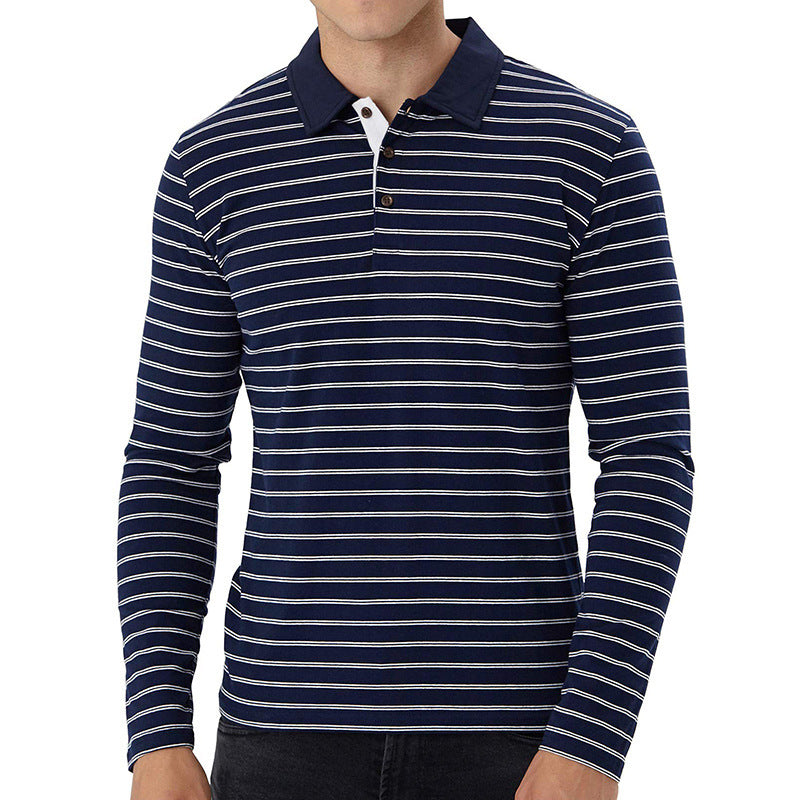 Herren Polohemd Streifenmuster Modern Berlin Style