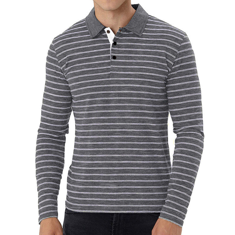 Herren Polohemd Streifenmuster Modern Berlin Style - BerlinGlamour